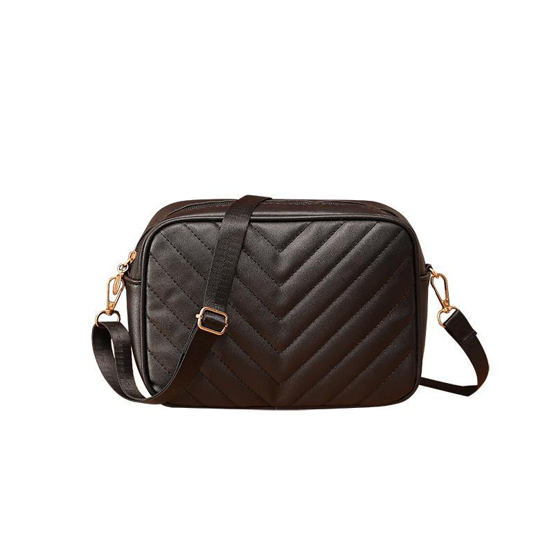 Trendy Personalized Women's Camera Bag, New Fashion V-embroidered Women's Bag, Simple and Atmospheric Women's Messenger Bag