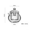 250ml Hand Held Glass Teapot with Infsuer Tea Water Separation Hand Brewing Tea Pot Kung Fu Tea Set