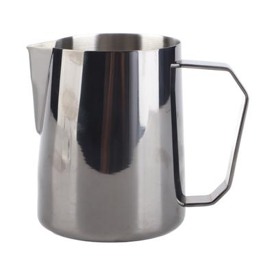 Pichet à mousse de lait en acier inoxydable, pichet mélangeur pour boissons au café, 450 ml, noir
