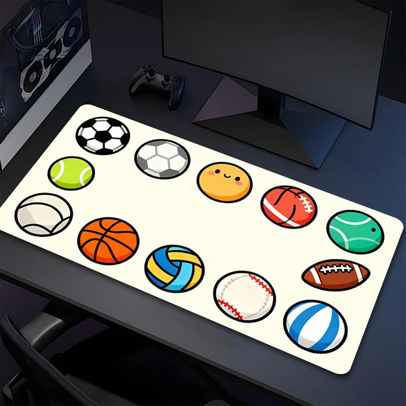 Sports Balls Xl Gaming Mouse Pad Nonslip Rubber Base Stitched Edge Waterproof Desk Mat For Pc Laptop Gamer Office Computer Accessories C927592