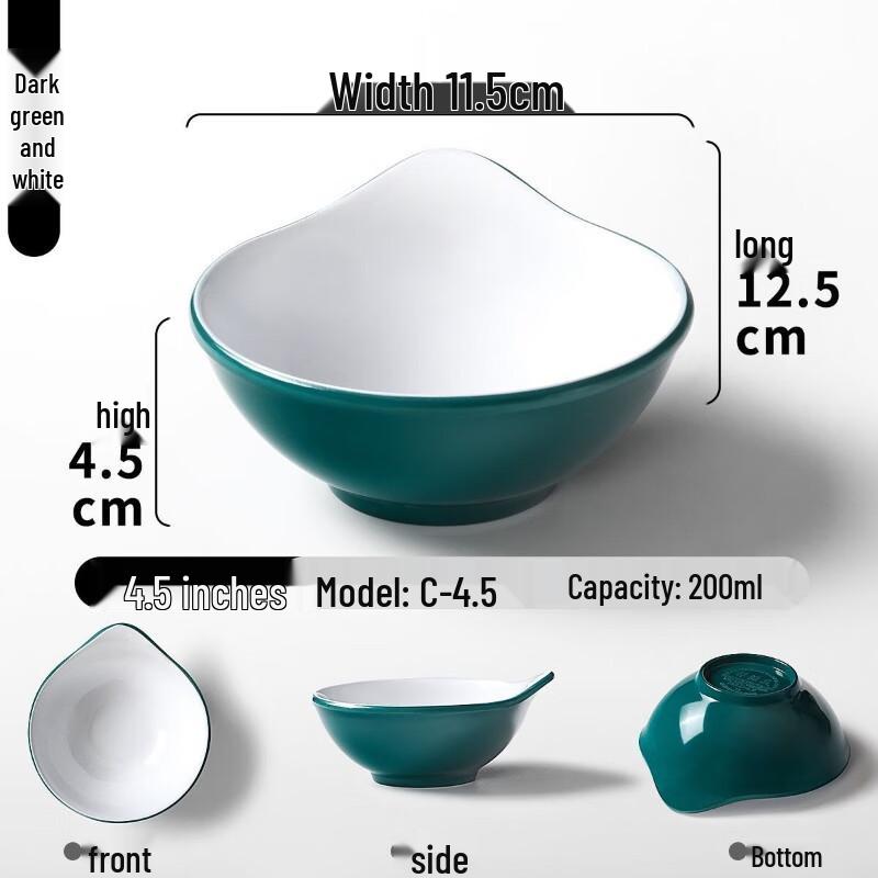 Melamine Two-Tone Commercial Dip Bowl