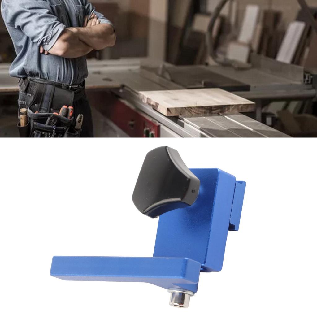 Aluminum Alloy T Track Stop Tool Fence Limit Aluminum Alloy Standard T Track Stop Tool Corrosion Resistant for Carpenter