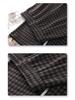 Women's 2024 Winter Wool Plaid Fleece-Lined Elastic Waist Wide-Leg Pants