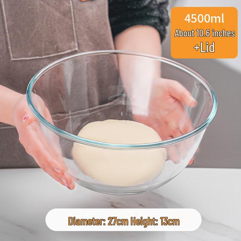 ZISIZ High Temperature Resistant Transparent Glass Bowl