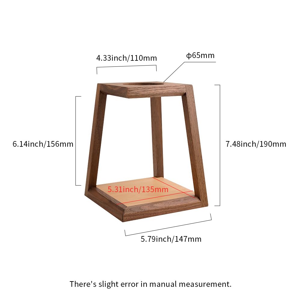 Watchget Holz Kaffeetropfständer, Kaffeetropfhalter für Kaffeetropfen und Handaufgusskaffee, Kaffeezubehör