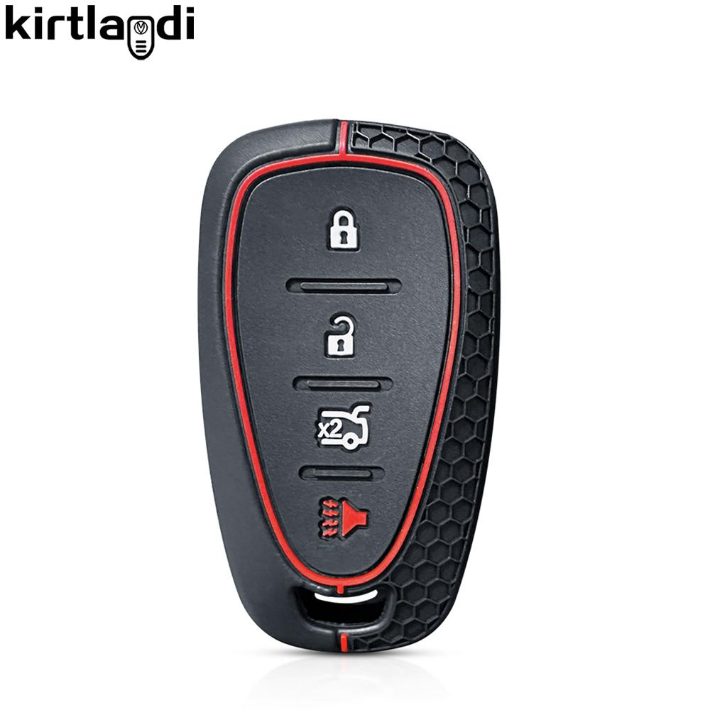 Силиконовый чехол-футляр для брелока автомобильного ключа для Chevrolet Onix Chevy Cruze Malibu Camaro Volt Equinox Bolt EV Аксессуары Брелок