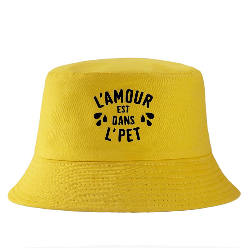 Französischer Slogan Bucket Hat Lustiger Buchstaben-Sonnenhut Unisex Harajuku-Stil Panama Neuer Sommer Outdoor Fischerhut Unisex Streetwear