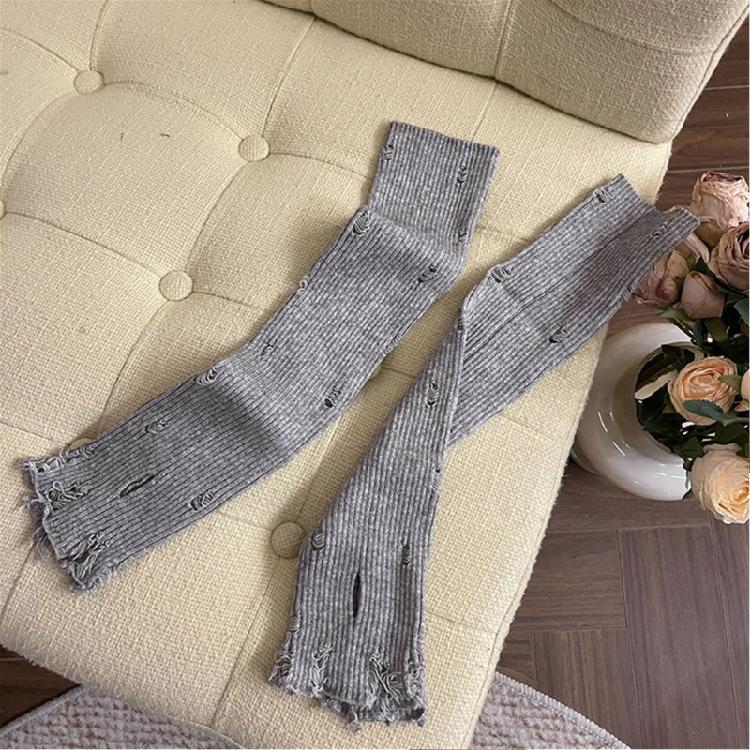 Hollowout Knit Gloves Fashion Women Accessory Fingerless Gloves Y2K Arm Decors