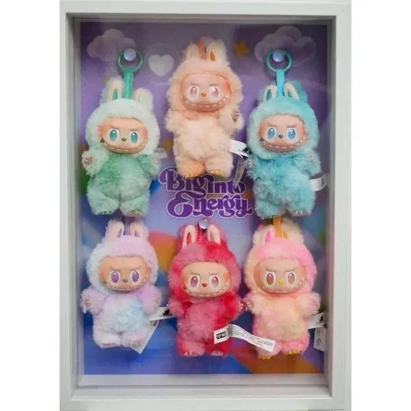 New V3 Popular Keychains Keychains Labubu Plush Keychains Trendy Play Rabub Soft Short Plush Doll Toy Cute Cartoon Pendant for
