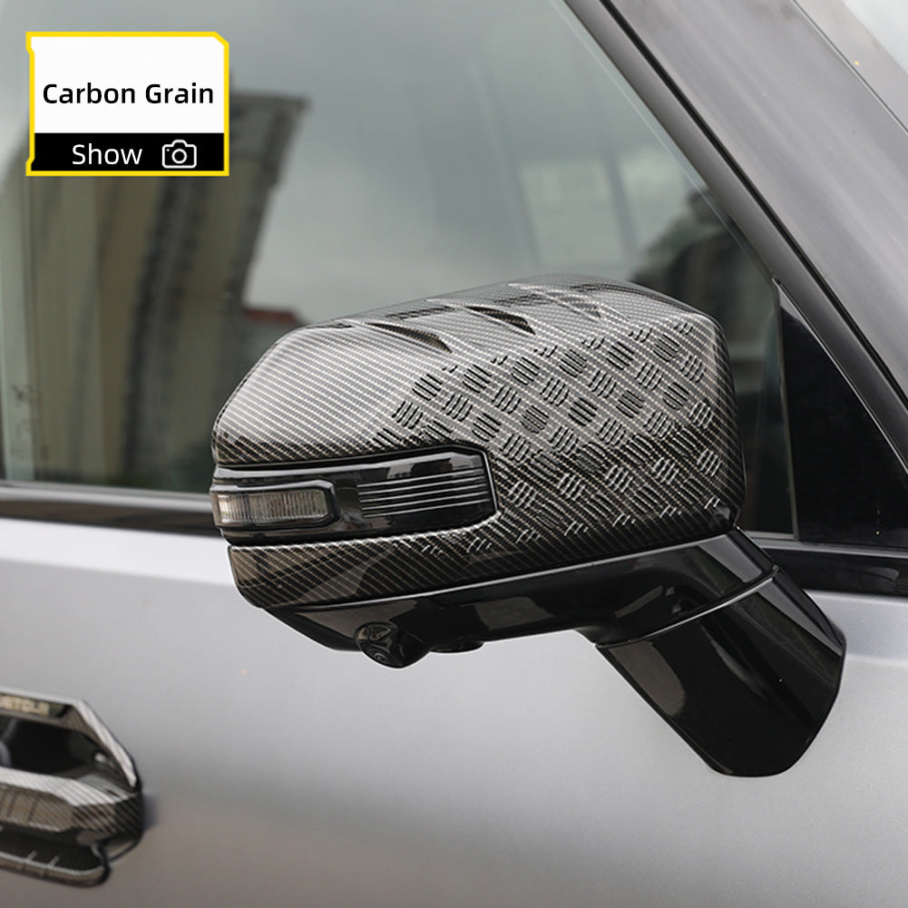 2Pcs Car Side Door Mirror Covers Exterior Reverse Mirror Shell Covers For Chery Jetour Traveller T2 2024 ABS Exterior Parts