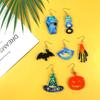 Halloween Earrings Combination Earrings Mold Halloween Pumpkin Silicone Mold Home Decoration Mold Suitable for Women