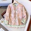 Women's Chinese Style Thick Winter Embroidered Cotton Cheongsam Coat - Fashionable Tang Suit Top Jacket