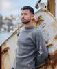 Geonjiulleunseu Fisherman Whole Garment Sweater - Mid Grey