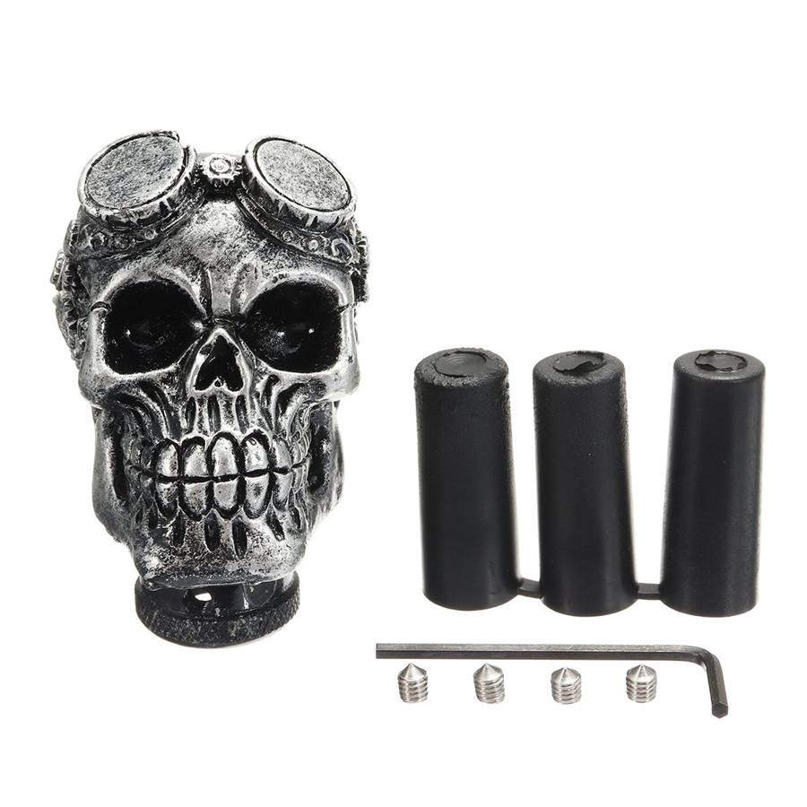Universal Car Gear Shift Knobs Skull Head Gear Manual Transmission Gear Shift Knob Shifter Lever