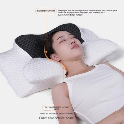 Memory Foam Cervical Pillow 2 In 1 Ergonomic Contour Orthopedic Pillow Neck Pain Contoured Support Pain Relief Sleeping Pillow