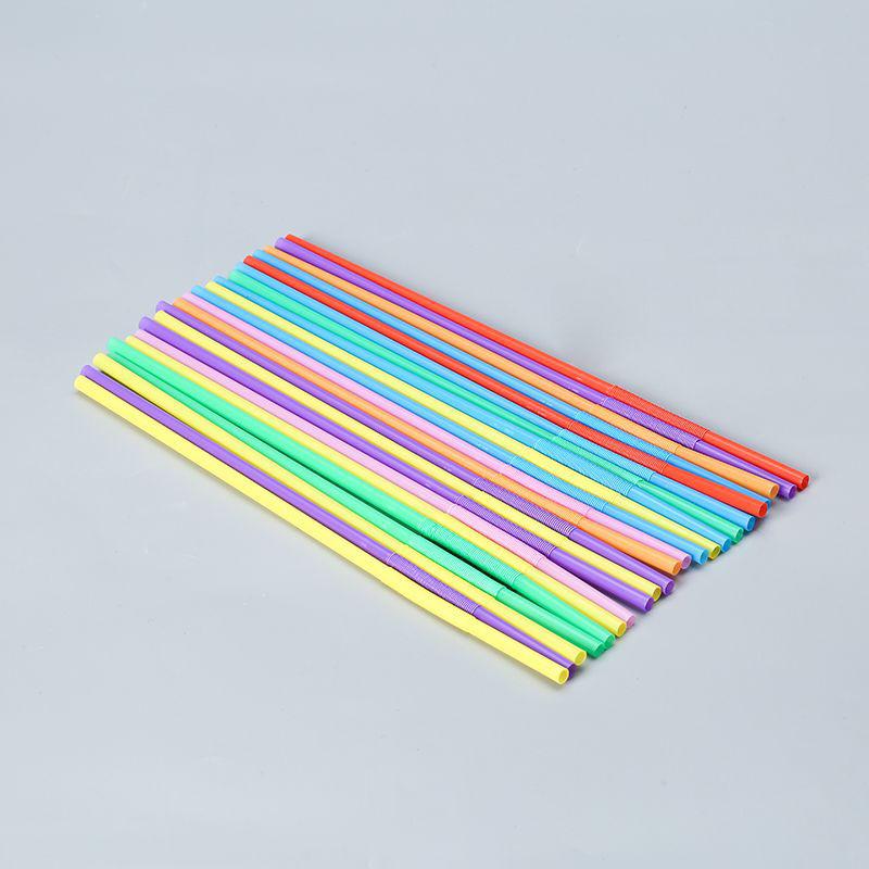 26cm Long Color Straw, Disposable Children's Handicraft, Bendable Drink, Soybean Milk, Milk Tea Shop, Food Grade
