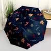 1pc Christmas Cookies Automatic Open/Close Umbrella with One Touch Button,, Windproof Design   Lightweight Portable Umbrella for Women & Men6048