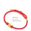 2026 New Year Zodiac Horse Lucky Braided Rope Bracelet Chinese Style Red Thread String Adjustable Bracelets Blessing Jewelry