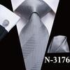 280 Styles Silk Mens Tie Pocket Square Hankerchief Cufflinks Wedding Set Prom