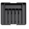Organisateur de tiroir à couverts extensible Boîte de rangement réglable en plastique pour couverts Cadeau de pendaison de crémaillère parfait pour les nouveaux propriétaires