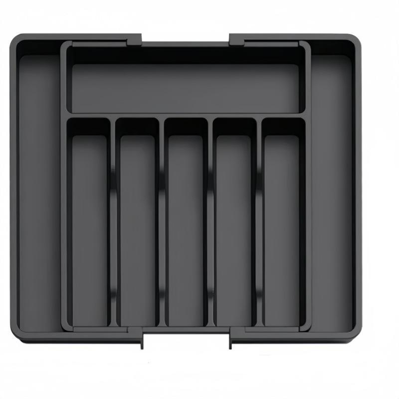 Organisateur de tiroir à couverts extensible Boîte de rangement réglable en plastique pour couverts Cadeau de pendaison de crémaillère parfait pour les nouveaux propriétaires