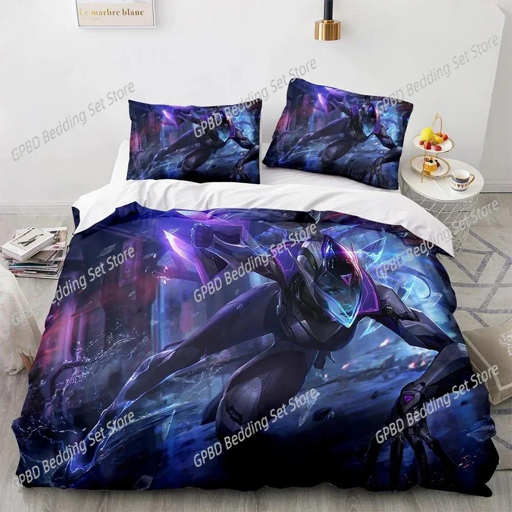 Luxury New 3D Print League of Heroes Bedding Set Single Twin Full Queen King Size Game Anime Bed Set Bedroom Duvet cover Sets