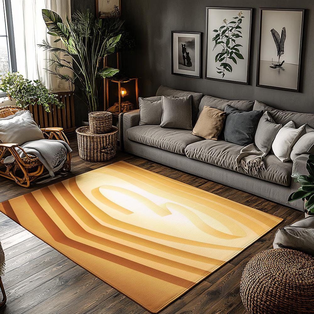 

Tuniu Stylish Striped Rug Home Living Room Doormat Kitchen Floor Mat Non-Slip Decorative Area Rug 50x80cm