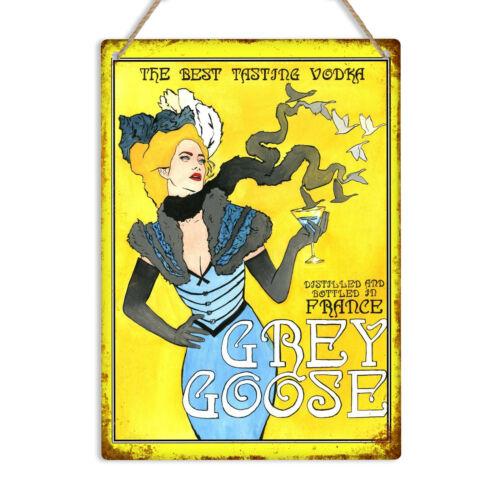 

GREY GOOSE VINTAGE VODKA РЕКЛАМА Металлическая Настенная Вывеска Табличка Ретро Мужская Комната Бар Паб Алюминий 30x40cm(11.8x15.7inch)