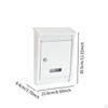 Big Metal Delivery Box Mountingbox, with 2 Keys, Outdoor Postbox Mailbox for The Entrance House