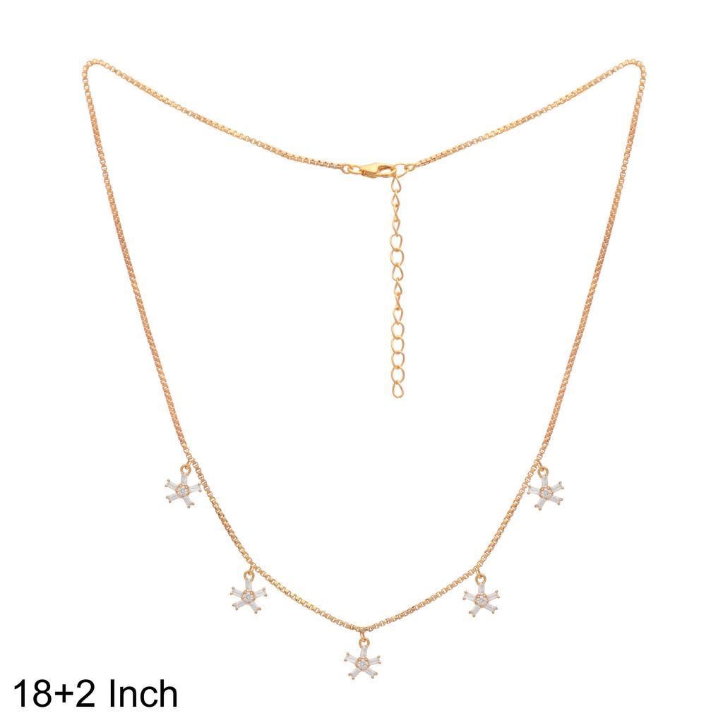 Star Charm Gold Vermeil Necklace -925 Sterling Silver
