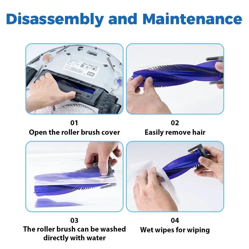 Wischmopptücher Rollbürsten Seitenbürsten Hauptbürste Filter Ersatz für Narwal Freo X Ultra /J4 /J4 Lite Staubsauger Zubehör Teile