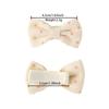 6Pcs/Set Sweet Bowknot Baby Hair Clips Grid Flower Dot Cotton Fabric Barrettes Girls Headwear Princess Kids Hair Accessories