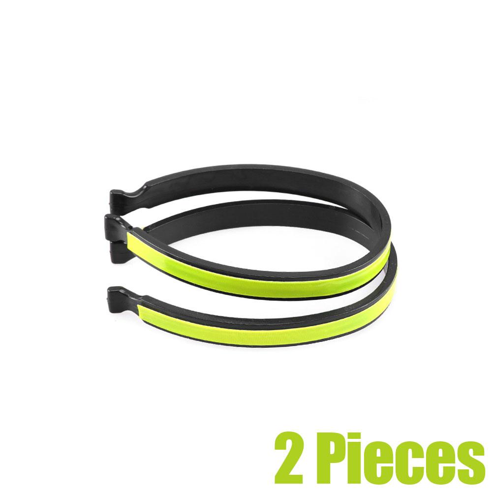 2pcs Cycling Reflective Trousers Bands Clips Strap Bicycle Ankle Leg Bind Bandage Trousers Pant Bands Clips Strap Windproof Clip