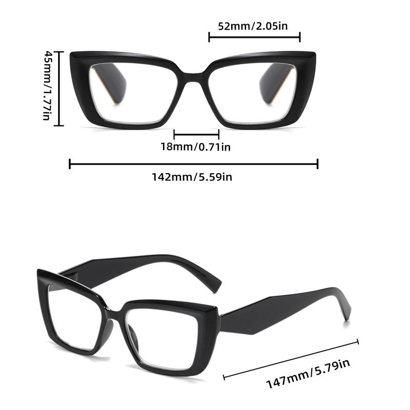 Men's New Classic Square Frame Blue Light Blocking Presbyopia Glasses Women's High-definition Fashion Reading Glasses+1.0 To+4.0