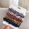6 Stück Satin Haargummis für Damen - Weicher als Seiden-Scrunchies für Haare | Satin-Scrunchies für Mädchen |