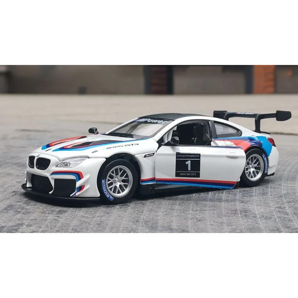 1/32 BMW M6 GT3 Rally Car Alloy Model Car Toy Diecasts Casting Sound and Light Car Toys for Children Vehicle