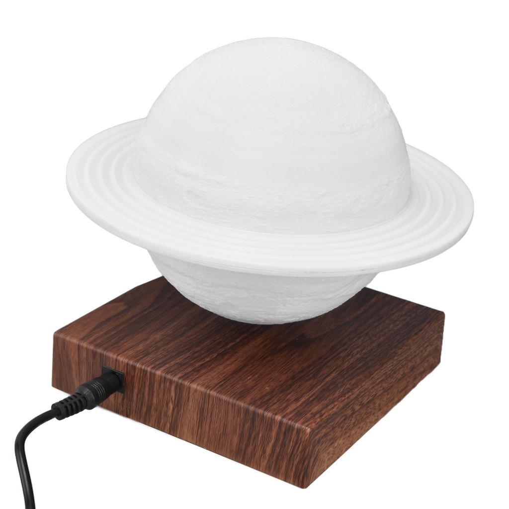 3D Printing Magnetic Levitation Floating LED Saturn Lamp Night Light with 3 Color Modes
