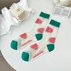 Ultra-thin Transparent Crystal Silk Socks Women Fashion Summer Harajuku Crew Socks Retro Flower Streetwear Elastic Long Socks