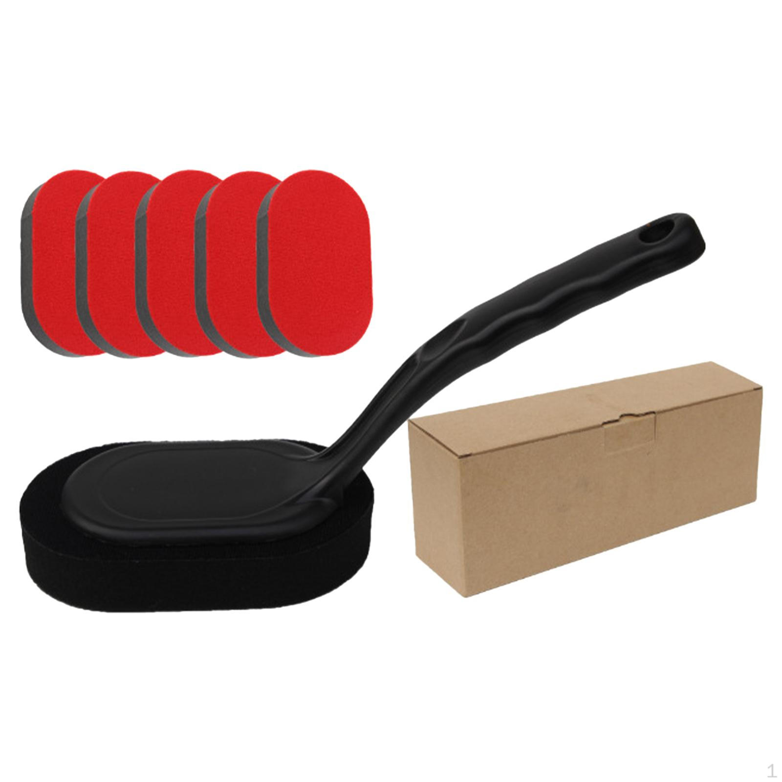 6 Pieces Car Wheel Tire Rim Brush Kit Cleaning Sponge Truck Wheels, with Handle Washing high density sponge