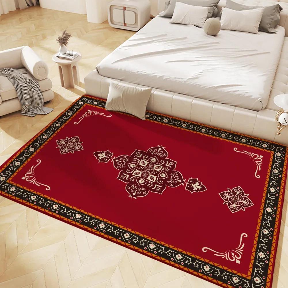 Luxurious Persian-Style Carpet Soft Non-Slip Large Areas Rug for Living Room Bedroom Hall Bathroom and Kitchen Decor Floor Mat
