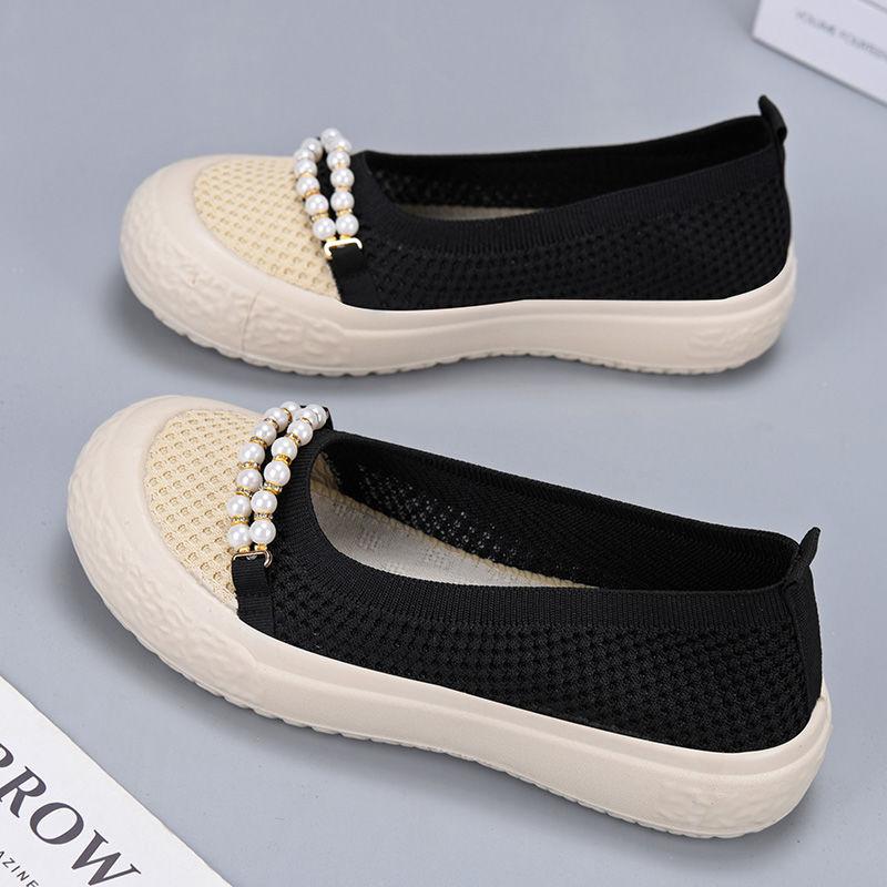 

Летняя новая тканевая обувь, сетчатая обувь, дышащая повседневная обувь, удобная и нескользящая одинарная обувь с сетчатой поверхностью 40