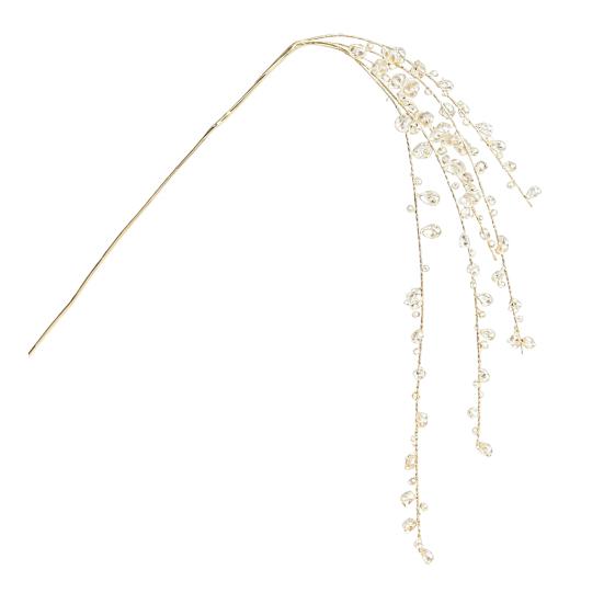 Funkelnde Zweig-Füller, Künstliche Kristall-Weihnachtsbaumstecker, Acryl-Weiß-Glitzer-Sprays für Feiertagsdekoration und Winterhochzeitskranz-Mittelstücke,