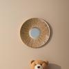 Bohemian Handmade Hemp Rope Woven Mirror Ornament Simple Home Homestay Bedroom Wall Decor Gift Acrylic