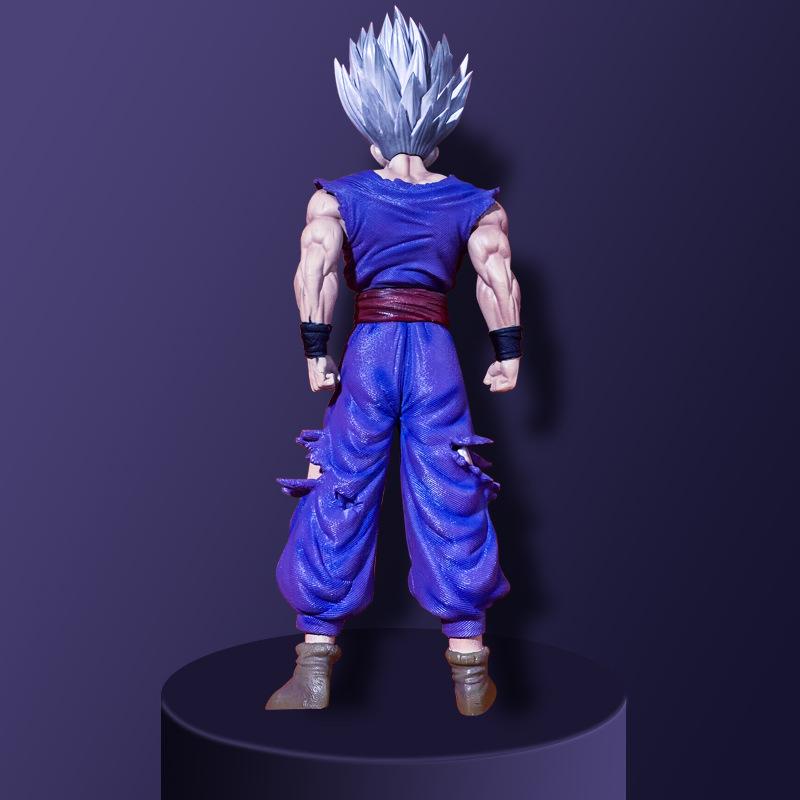 Dragon Ball Series Superhero White God Beast Gohan Hand-made, 32.5cm