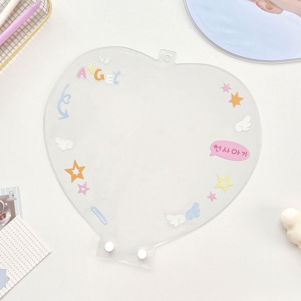 INS PVC for Kpop Fan Protector Sleeve Waterproof Dustproof Large Picket Fan Storage Sleeve Hand Fan PVC Cover Large Picket Fan