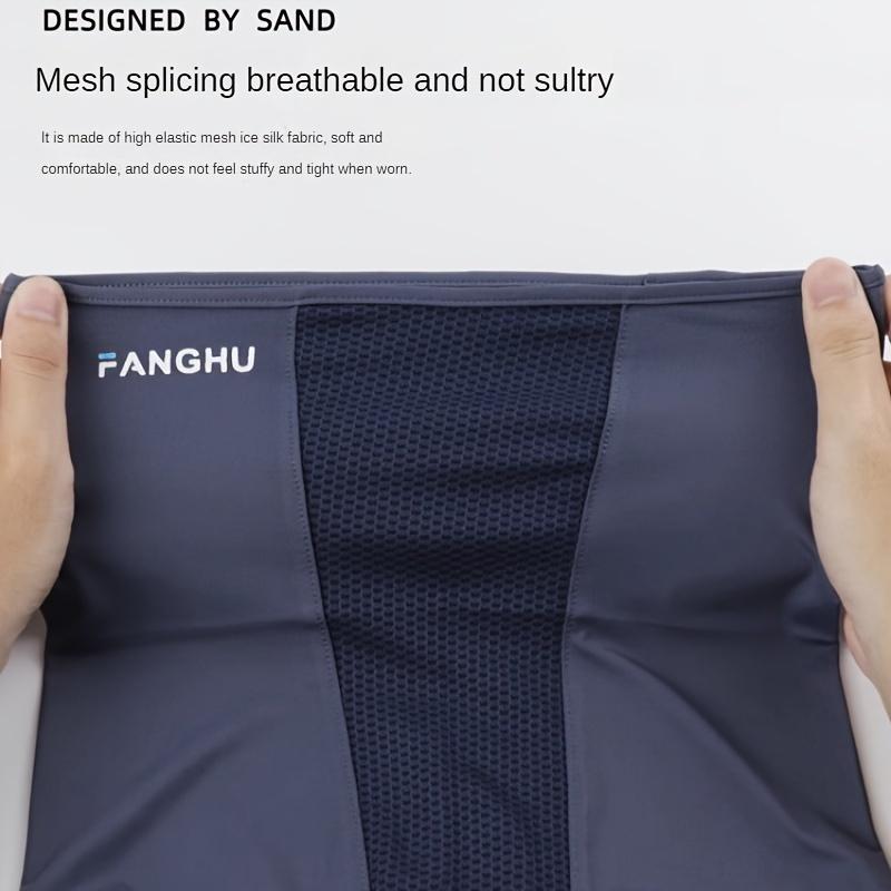 1 Stück Sommerserie: Herren Ganzgesichts-Hals-Sonnenschutzmaske, Inklusive UV-Schutz - Atmungsaktive Polyesterfaser, Gewebt Geeignet für Motorradfahren