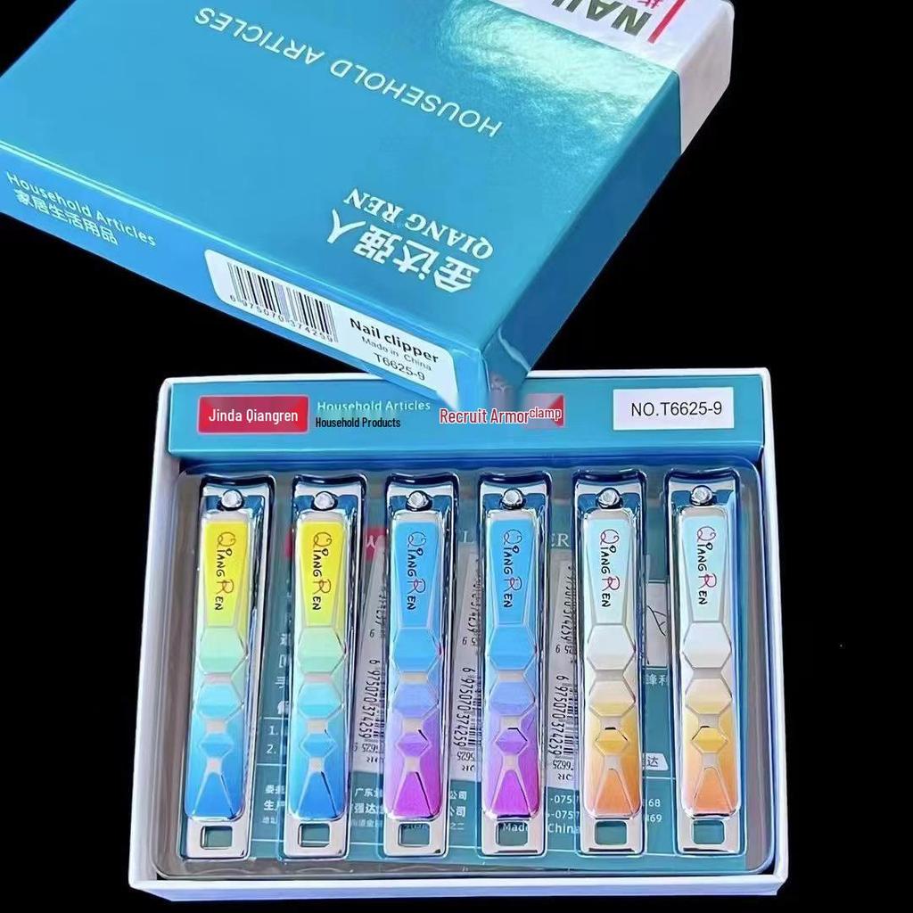 Jindaqiangren Large Carbon Steel Nail Clippers - Flat Mouth Manicure Tool with Free Shipping