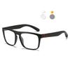Photochromism Square Glasses Women Men Exquisite Luxury Eyewear Outdoor Driving Female Male Blue Light Blocking Glasses,