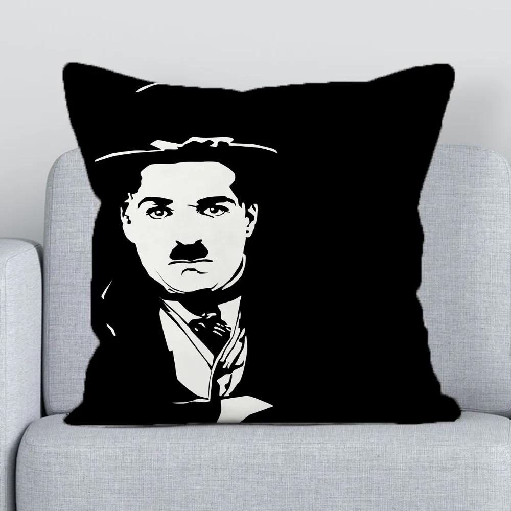 

Чарли Чаплин Наволочка для диванной подушки x Декоративные наволочки для подушек Декоративные подушки для гостиной Наволочка Дом 66x66cm