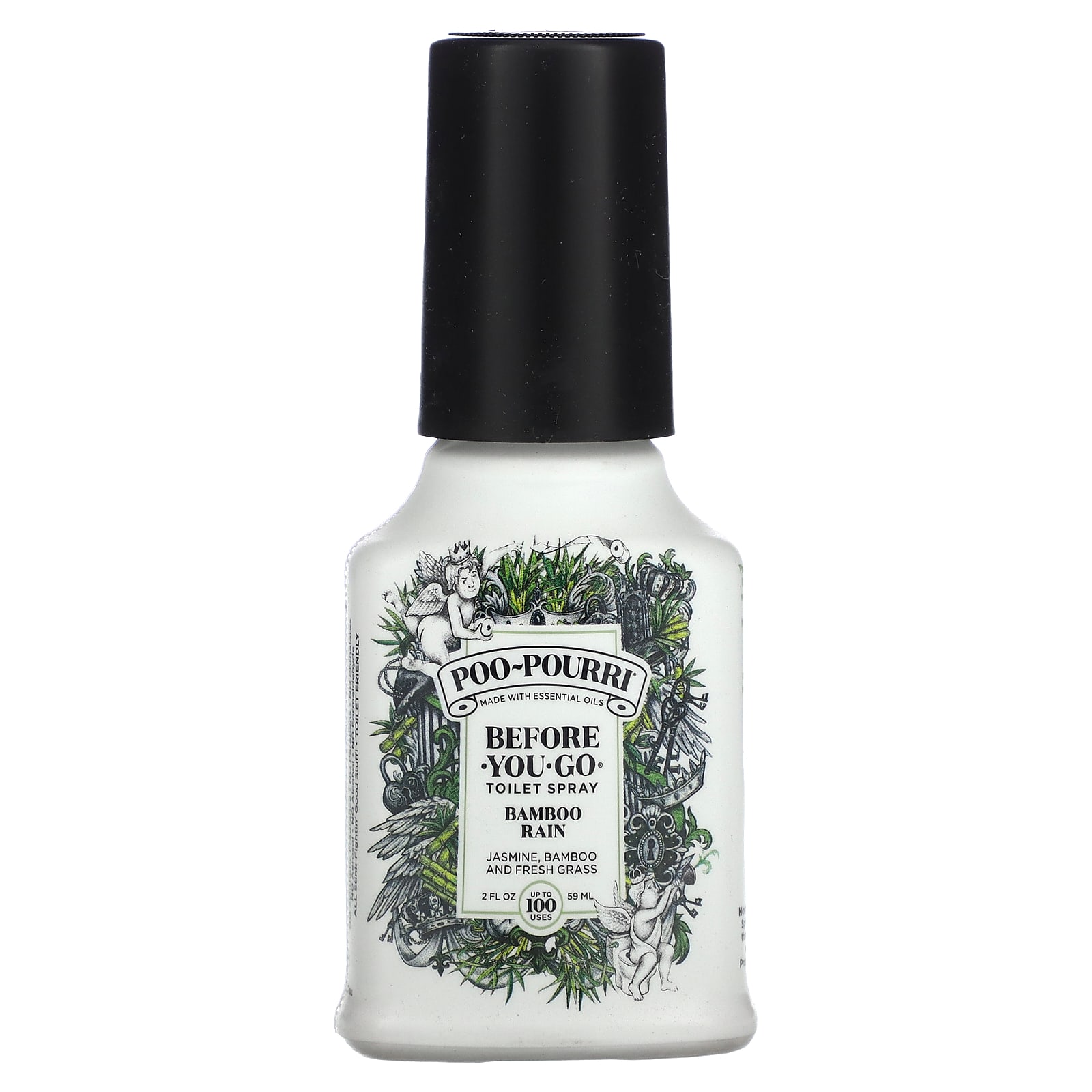 

Poo-Pourri, Портативный спрей для туалета, Бамбуковый дождь, 59 мл(2 унции)